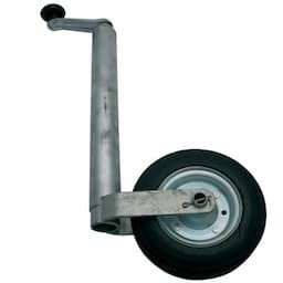 Roue jockey pneu en caoutchouc 48mm