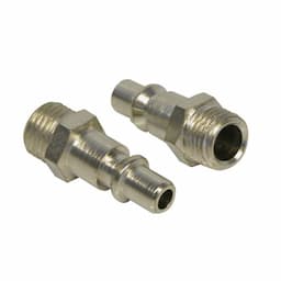 Adaptor 1/4 man buitendraad 1/4inch 2 stuks